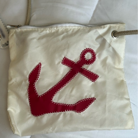 Sea Bags Women's Crossbody Bag - Red and Cream - Picture 2 of 5
